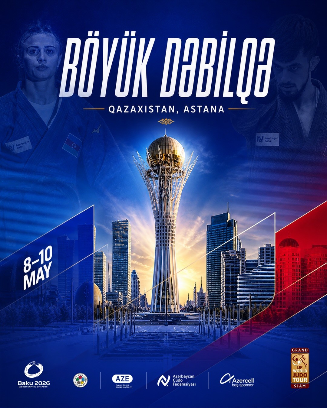 6 cüdoçumuz Astanada mübarizəyə başlayır