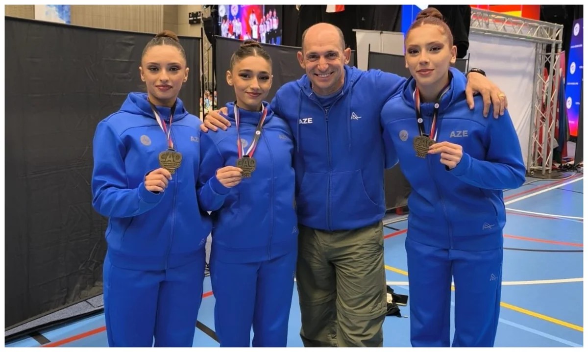 Azərbaycanın aerobika gimnastları Çexiyada beynəlxalq turnirdə qızıl medal qazanıblar 