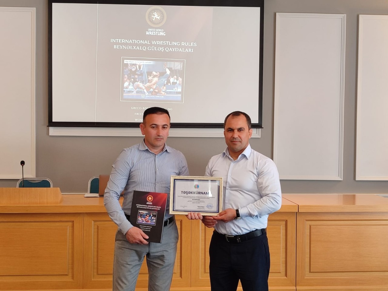 Beynəlxalq güləş qaydaları kitabının təqdimatı olub&nbsp;&nbsp;