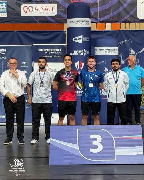 Parabadmintonçusmuz Fransada bürünc medal qazanıb