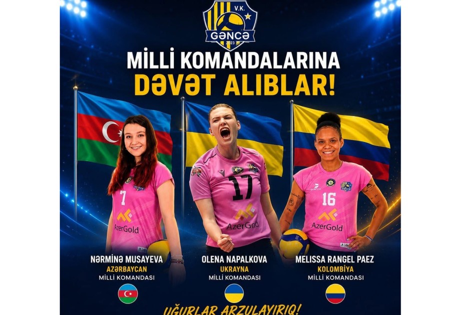 “Gəncə”nin üç voleybolçusu milli komandalara dəvət alıb&nbsp;