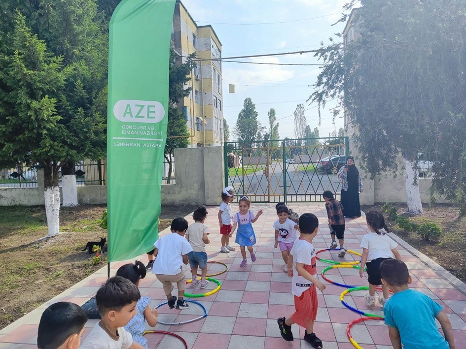  Uşaqlar arasında əyləncəli idman yarışı keçirilib