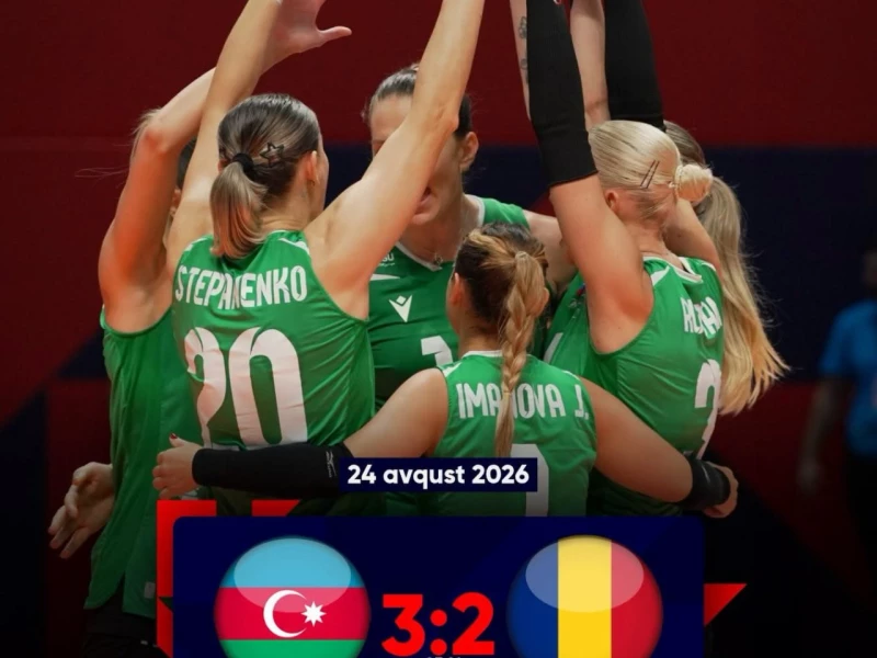 Voleybol millimizdən Avropa çempionatında ardıcıl üçüncü qələbə