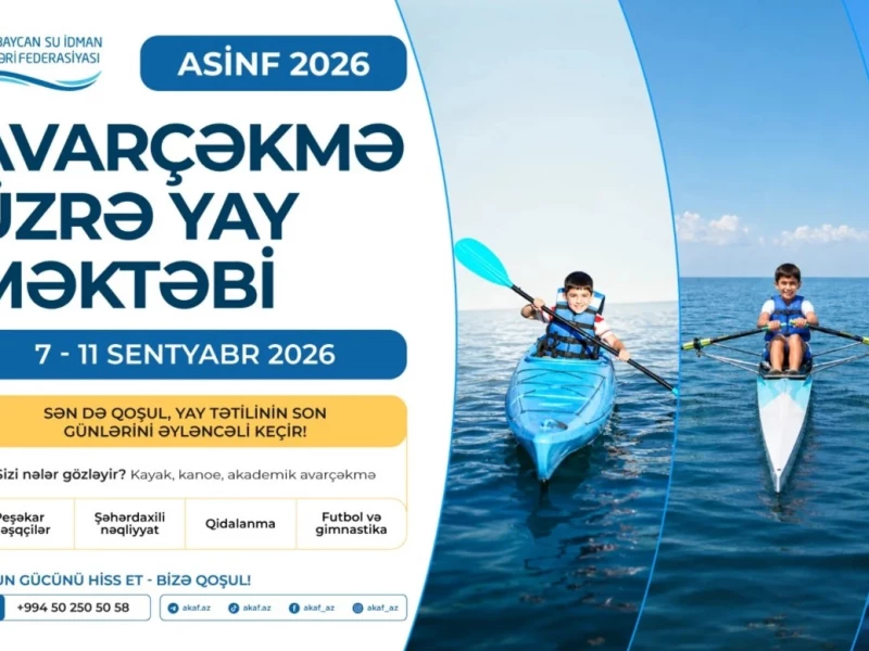 Azərbaycan Su İdman Növləri Federasiyası \"Yay məktəbi\" təşkil edəcək