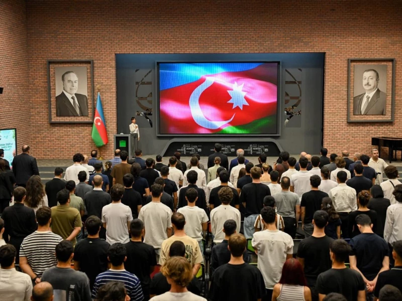 Azərbaycan İdman Akademiyasına yeni qəbul olunmuş tələbələrlə görüş olub&nbsp;
