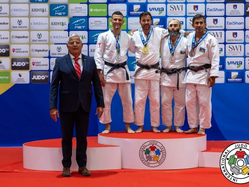 Üç cüdoçumuz veteranlar arasında dünya çempionatında medal qazanıb