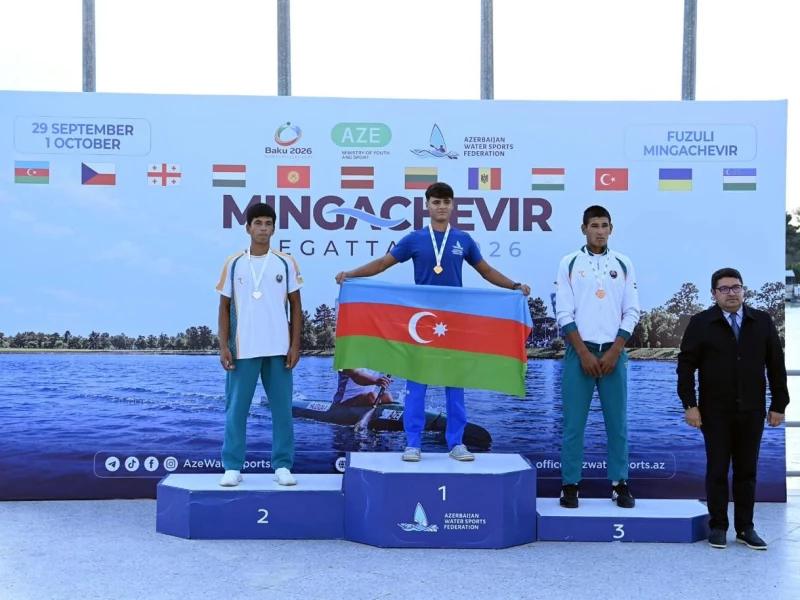 “Mingəçevir Reqatası-2026” beynəlxalq turnirinin ikinci günündə komandamız 7 medal qazanıb&nbsp;&nbsp;