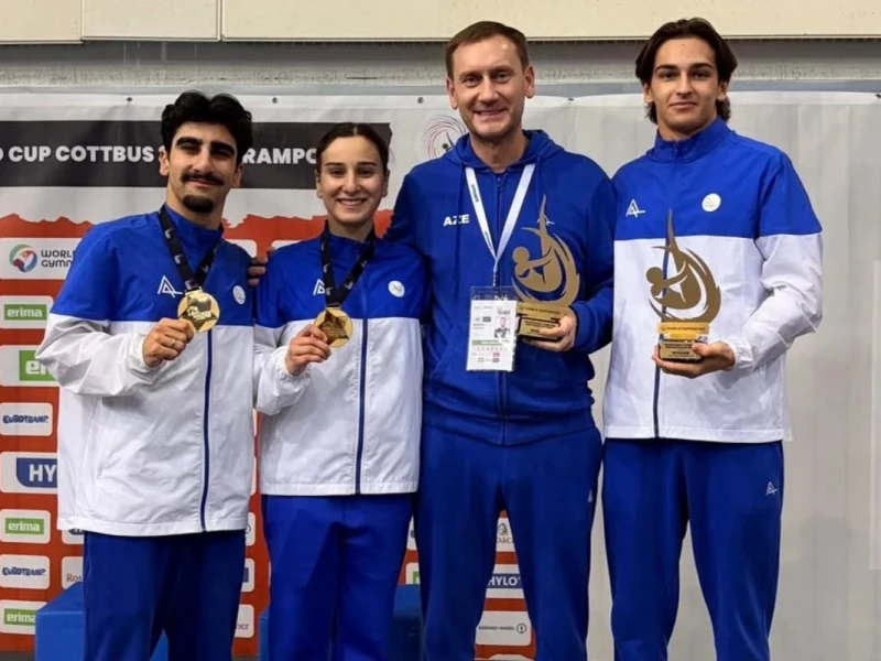 Gimnastlarımız Dünya Kuboku seriyalarının qalibi olublar