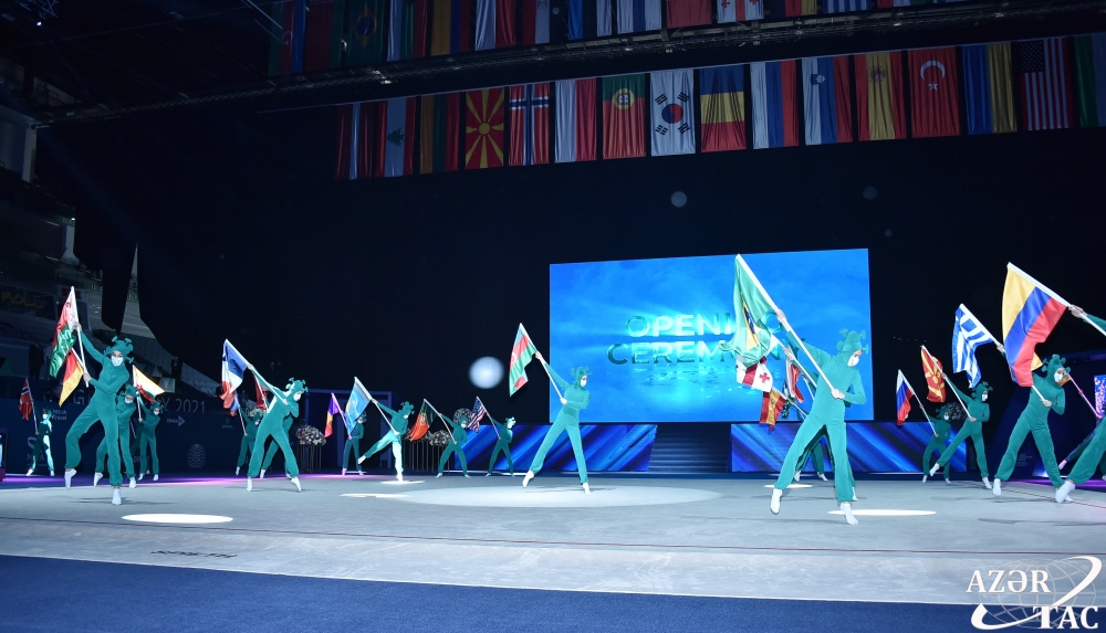 Bakıda bədii gimnastika üzrə dünya kuboku yarışlarının açılış mərasimi olub