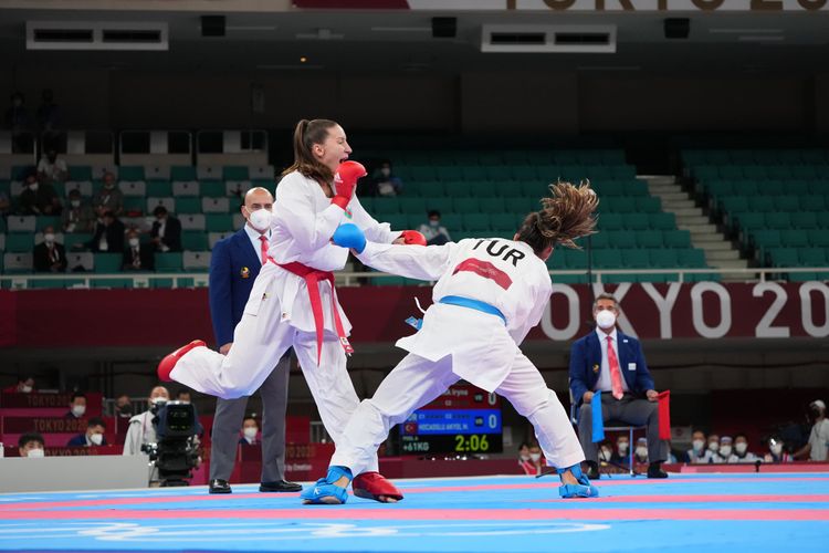Karateçimiz yarımfinala vəsiqə qazanmaqla Tokio-2020-nin bürünc medalını özünə təmin etdi - FOTO