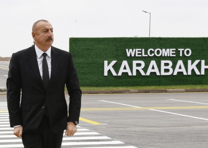 Prezident Laçın Beynəlxalq Hava Limanına getdi - YENİLƏNİB (FOTOLAR)
