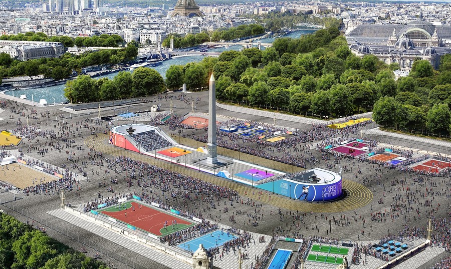 Paris-2024-də yarışların keçiriləcəyi arenaların əksəriyyəti mərkəzdə yerləşir