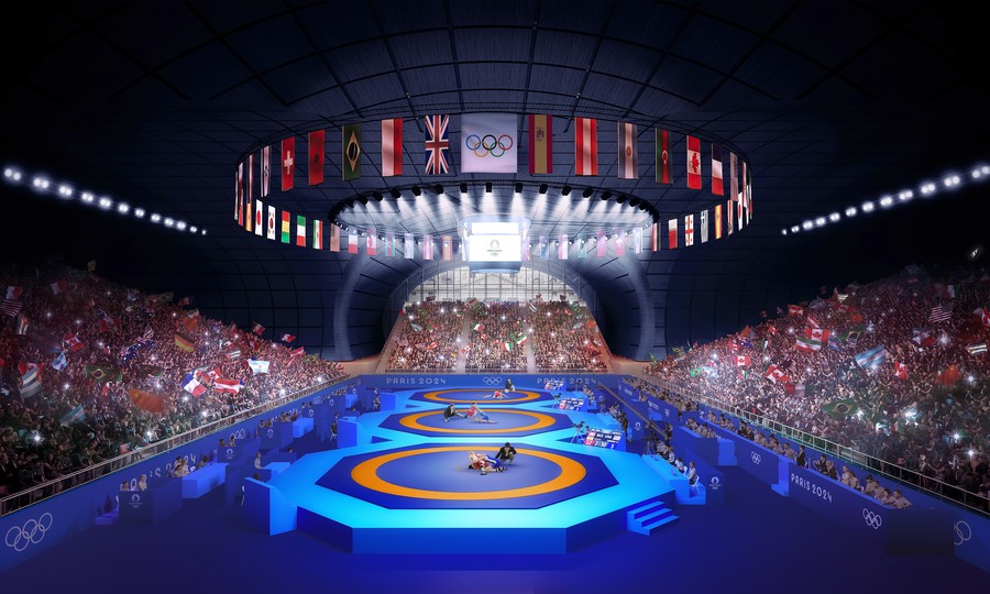Paris-2024: Cüdo yarışlarının keçiriləcəyi&nbsp;arenanın döşəməsi sökülüb