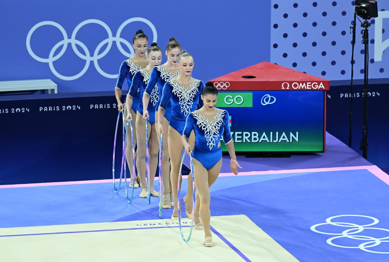 Paris-2024:&nbsp;Bədii gimnastika üzrə qrup hərəkətləri komandamız final mərhələsində ilk çıxışını başa vurdu