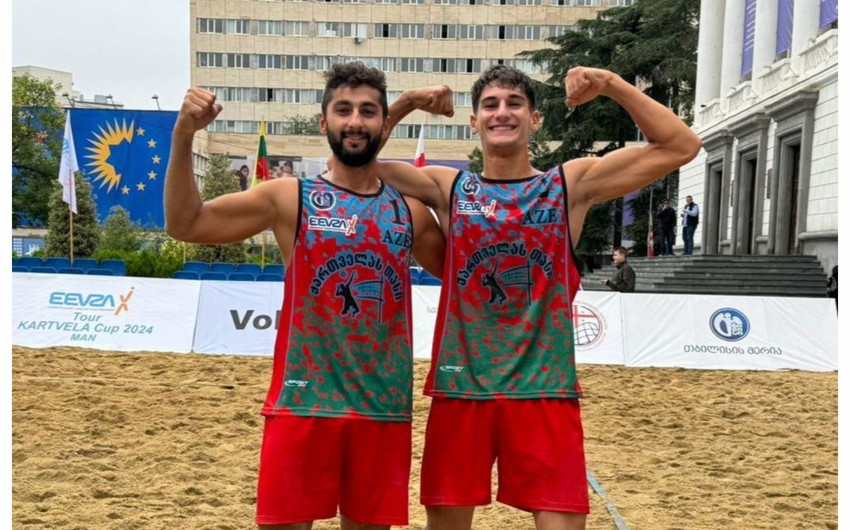 Çimərlik voleybolçulardan ibarət millimiz Ermənistana qalib gəlib