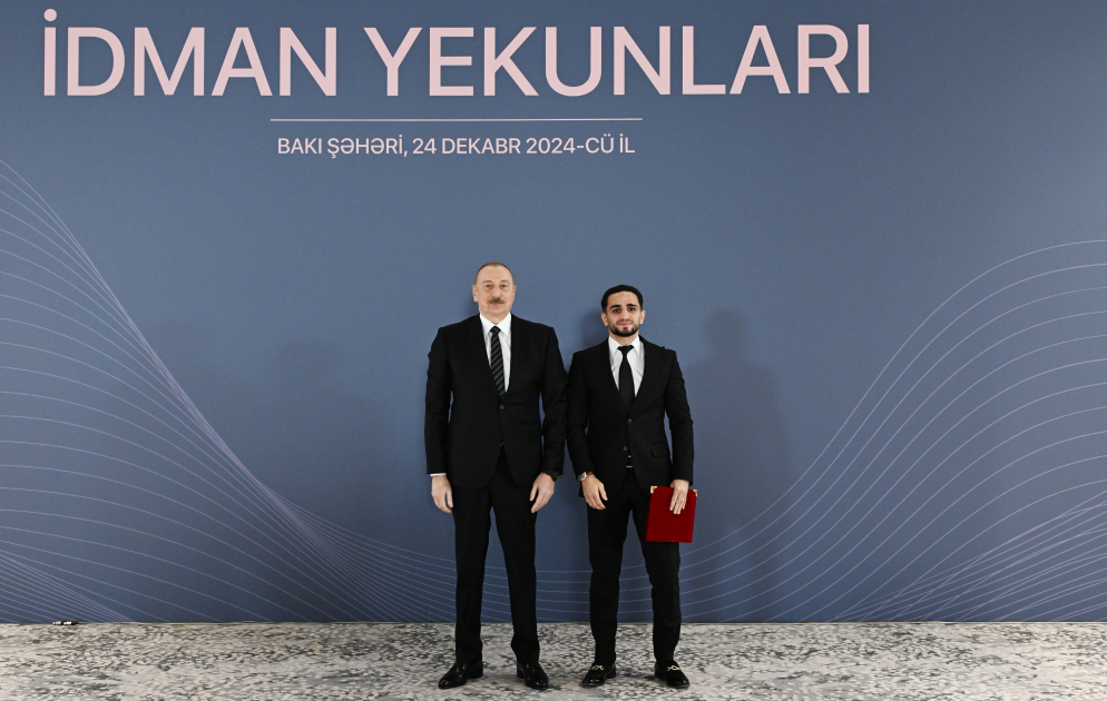 Prezident İlham Əliyev 2024-cü ilin idman yekunlarına həsr olunan mərasimdə iştirak edib&nbsp;&nbsp;