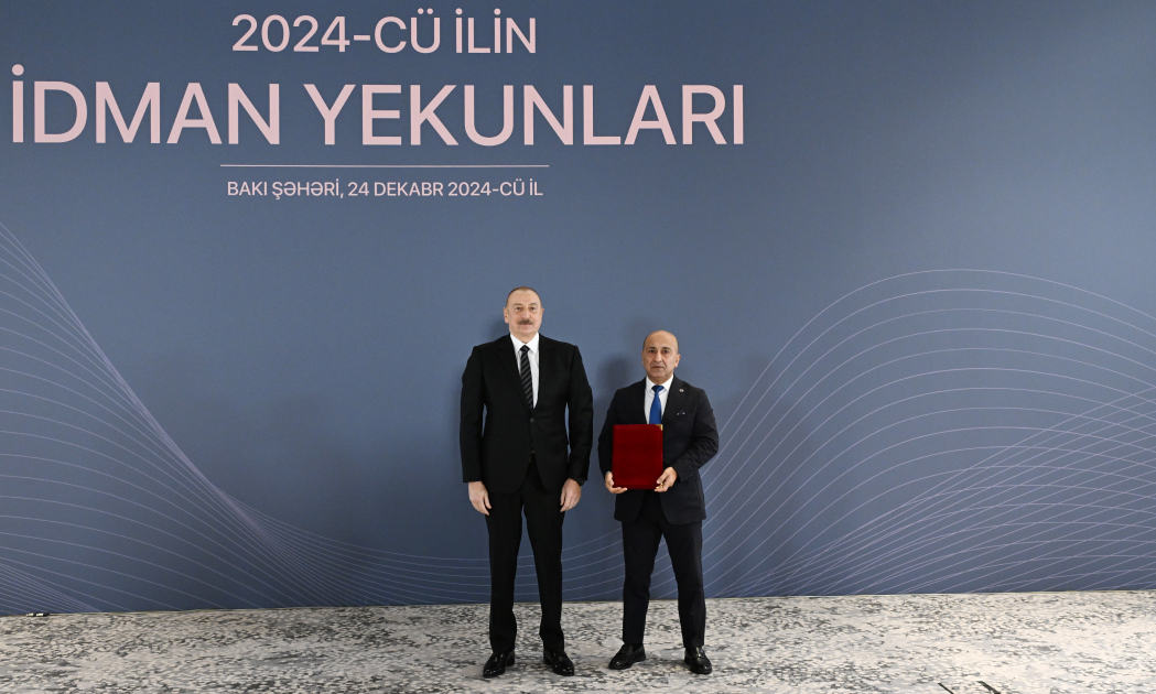 Prezident İlham Əliyev 2024-cü ilin idman yekunlarına həsr olunan mərasimdə iştirak edib&nbsp;&nbsp;