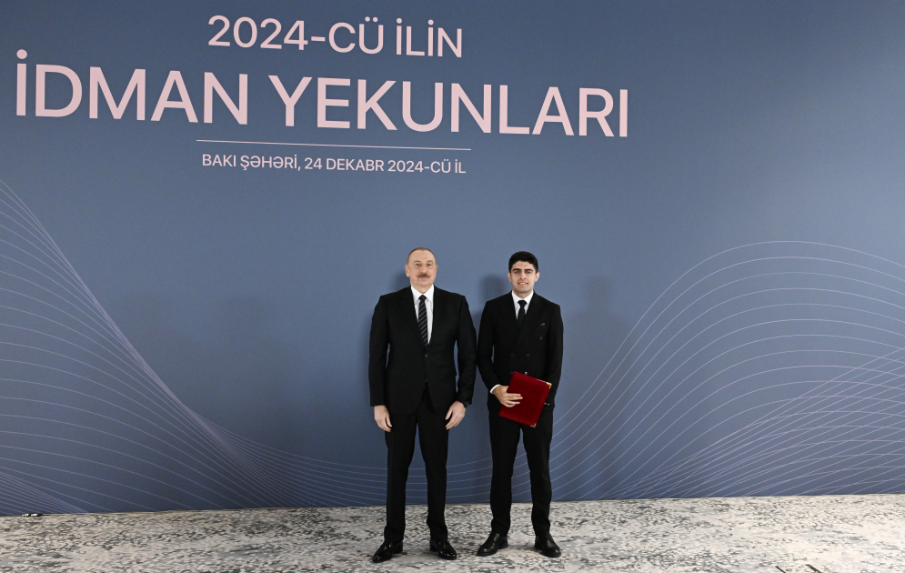 Prezident İlham Əliyev 2024-cü ilin idman yekunlarına həsr olunan mərasimdə iştirak edib&nbsp;&nbsp;