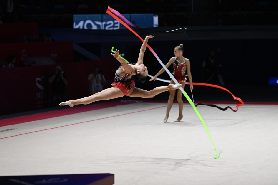 Avropa Kuboku: Bədii gimnastika üzrə qrup hərəkətləri komandamız bürünc medal qazandı