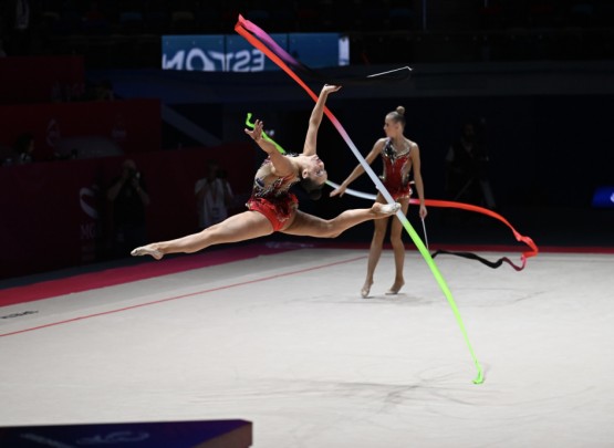 Avropa Kuboku: Bədii gimnastika üzrə qrup hərəkətləri komandamız bürünc medal qazandı