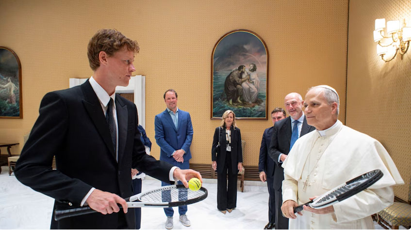 Dünyanın bir nömrəli tennisçisi Roma papası ilə görüşüb