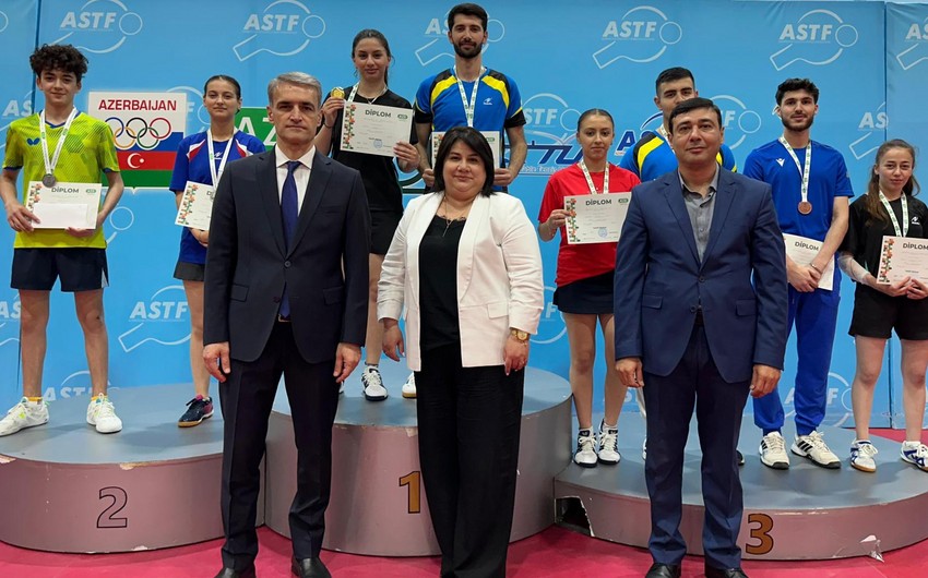 Stolüstü tennis üzrə Azərbaycan çempionatının qalibləri müəyyənləşib