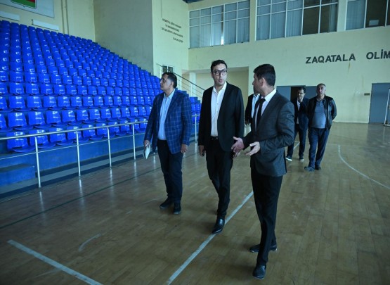 Nazir Zaqatala Olimpiya İdman Kompleksinə baxış keçirib&nbsp;