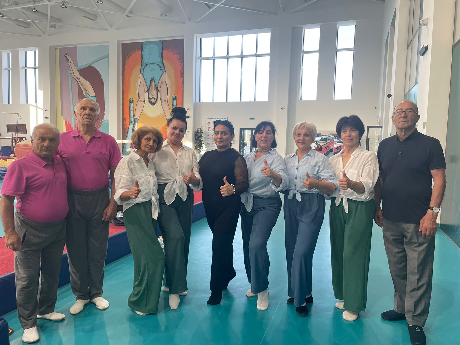 Veteran gimnastın 75 yaşı tamam olur