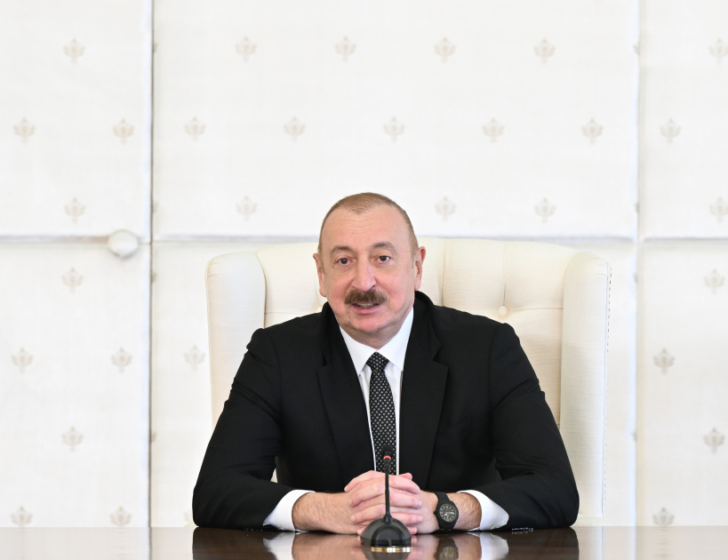 Prezident İlham Əliyev minifutbol üzrə dünya çempionatının qalibi olan Azərbaycan milli komandasının üzvlərini qəbul edib