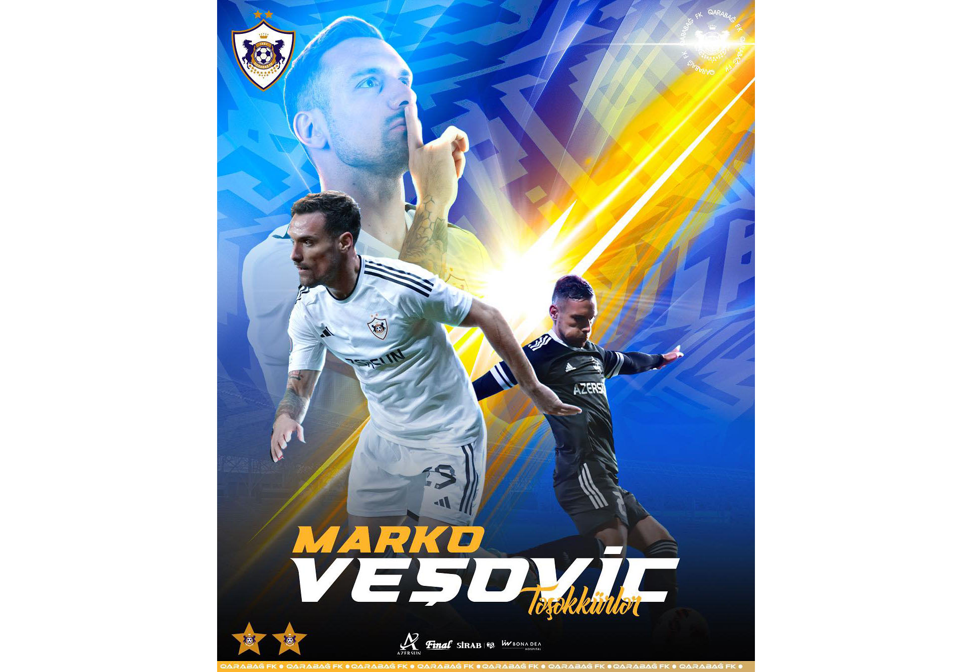 Marko Veşoviç &quot;Qarabağ&quot;dan ayrılıb