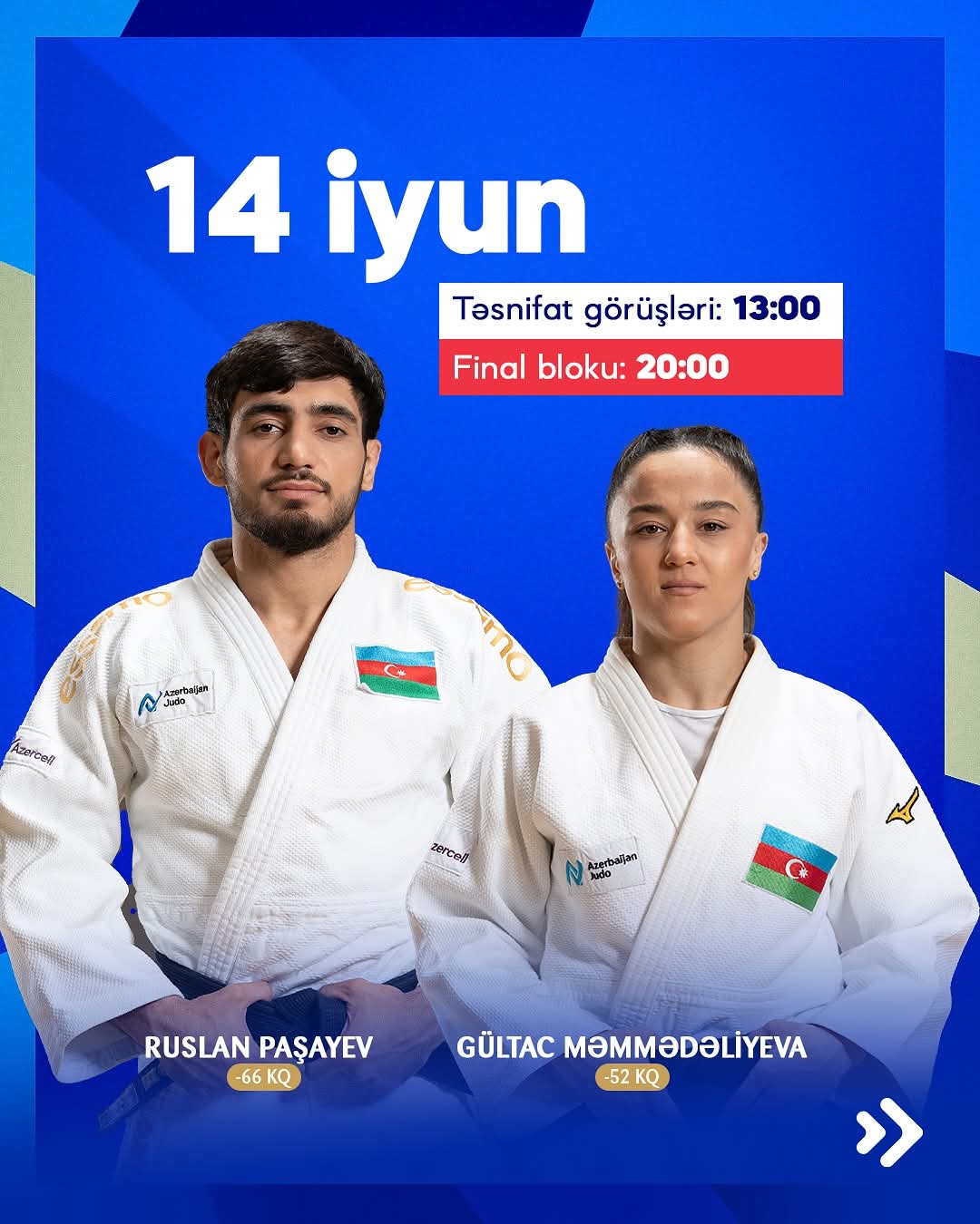 Bu gün daha iki cüdoçumuz dünya çempionatında mübarizəyə başlayır 