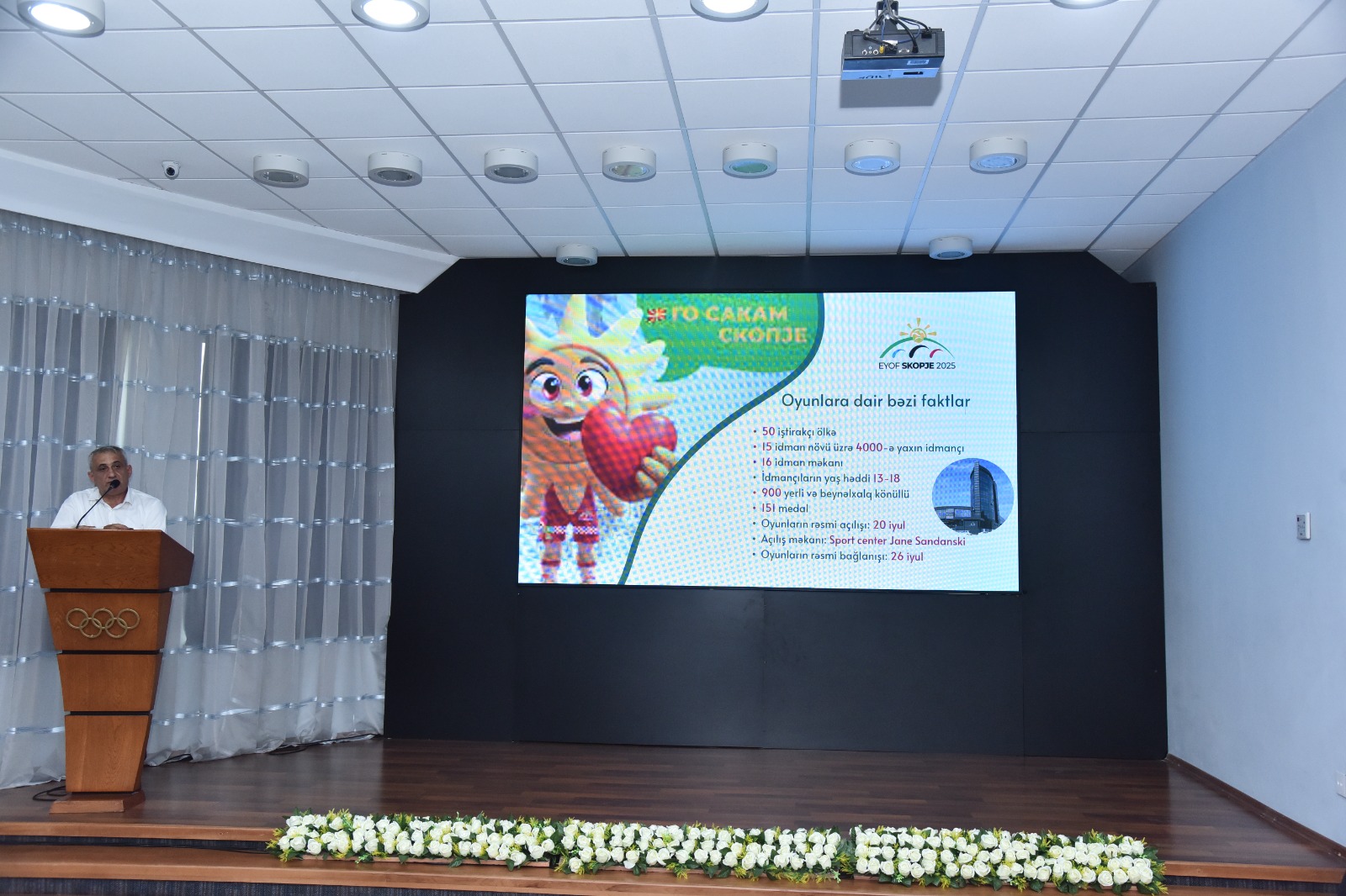 MOK-da XVIII Avropa Gənclər Olimpiya Festivalında ölkəmizi təmsil edəcək komandamızla görüş olub - FOTO