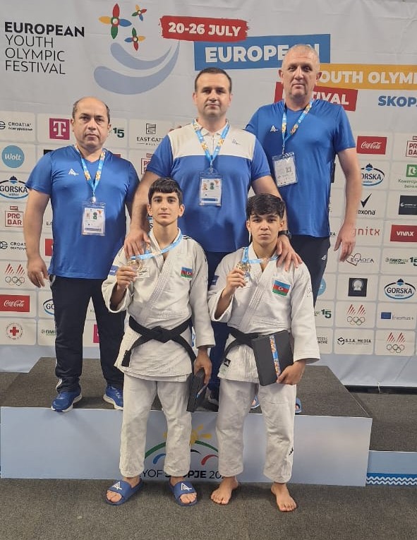 Skopye-2025: Cüdoçularımızdan bir gündə üç qızıl medal - FOTO