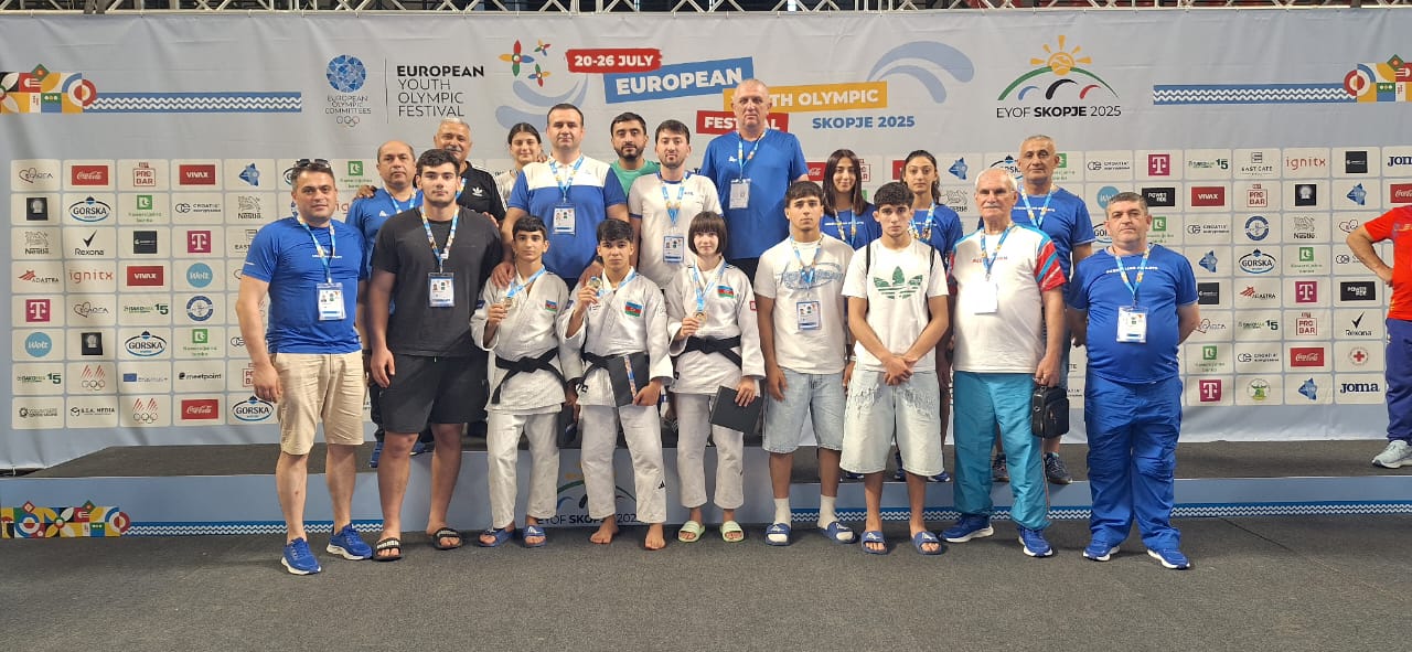 Skopye-2025: Cüdoçularımızdan bir gündə üç qızıl medal - FOTO