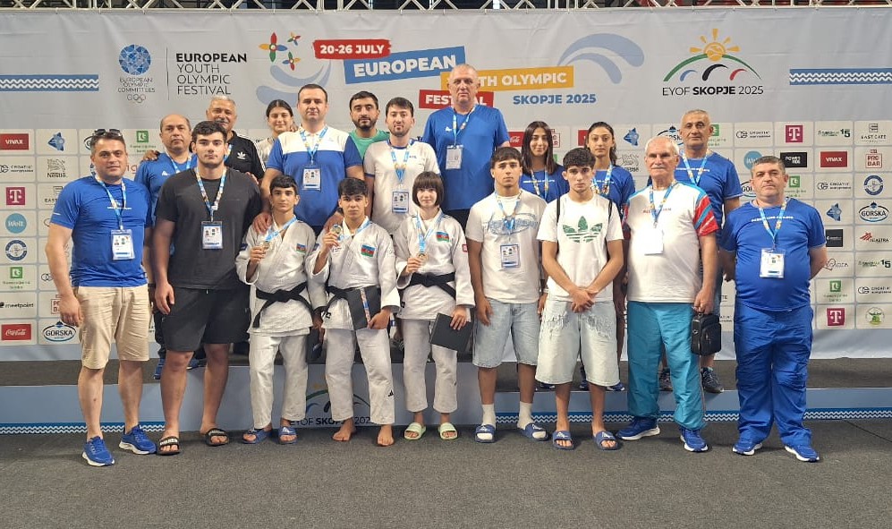 Skopye-2025: Cüdoçularımızdan bir gündə üç qızıl medal - FOTO