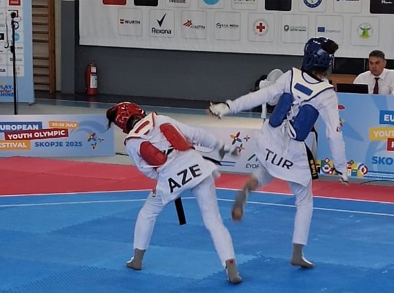Skopye-2025: Taekvondoçumuz mübarizəni dayandırdı&nbsp;