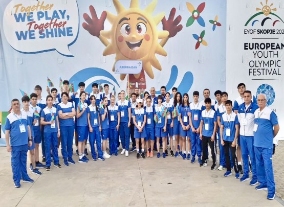 XVIII Avropa Gənclər Olimpiya Festivalında uğur qazanan Azərbaycanın milli komandası vətənə qayıdır