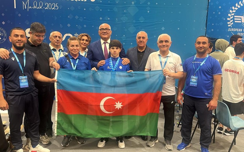 Azərbaycan komandası Avropa birinciliyində üçüncü olub