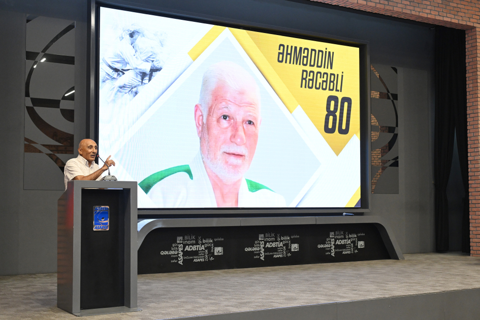 Azərbaycan cüdosunun canlı əfsanəsi Əhməddin Rəcəblinin 80 illik yubileyi qeyd olundu