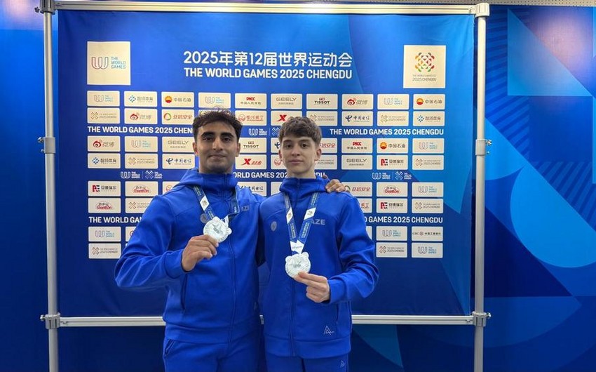Gimnastlarımız Dünya Oyunlarında üç gümüş medal qazanıblar