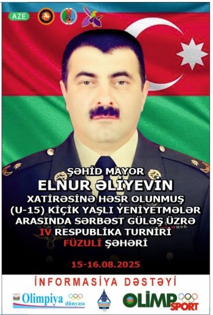 Füzulidə Şəhid Elnur Əliyevin xatirəsinə ənənəvi güləş turniri keçirilib