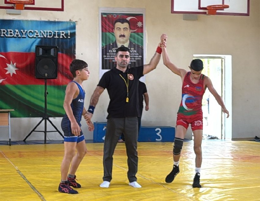 Füzulidə Şəhid Elnur Əliyevin xatirəsinə ənənəvi güləş turniri keçirilib