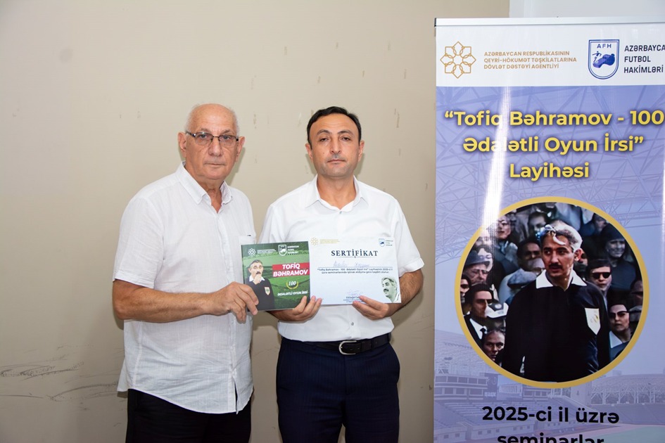Lənkəranda "Tofiq Bəhramov – 100: Ədalətli Oyun İrsi” layihəsi çərçivəsində seminarlara start verilib