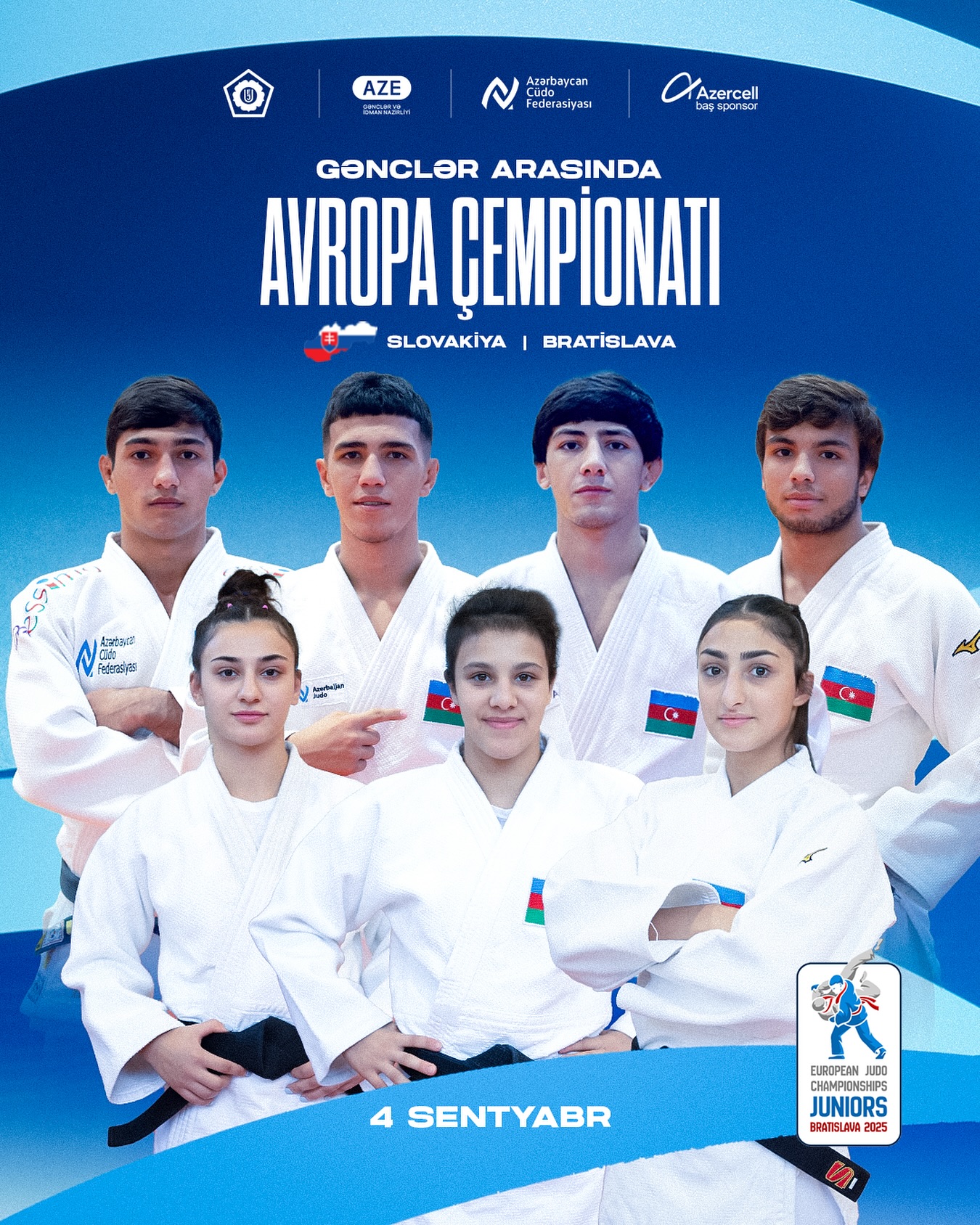 Gənc cüdoçularımız Avropa çempionatında mübarizəyə başlayırlar