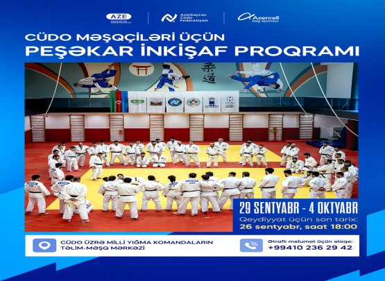 Bakıda cüdo məşqçiləri üçün peşəkar inkişaf proqramı həyata keçiriləcək