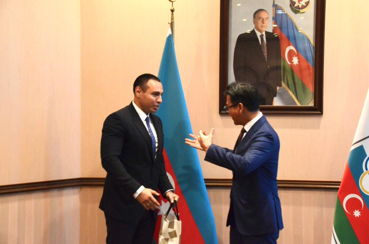MOK-da Beynəlxalq Konkisürmə Birliyinin nümayəndə heyəti ilə görüş keçirilib