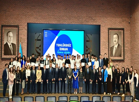 &ldquo;Təhlükəsiz idman - hamı üçün&rdquo; mövzusunda keçirilən kurs iştirakçılarına sertifikatlar təqdim edilib&nbsp;