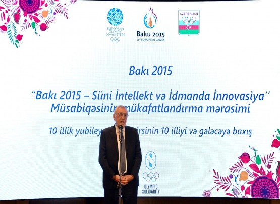 &ldquo;Bakı 2015 - Süni İntellekt və İdmanda İnnovasiya&rdquo; müsabiqəsinin qaliblərinin mükafatlandırma mərasimi keçirilib