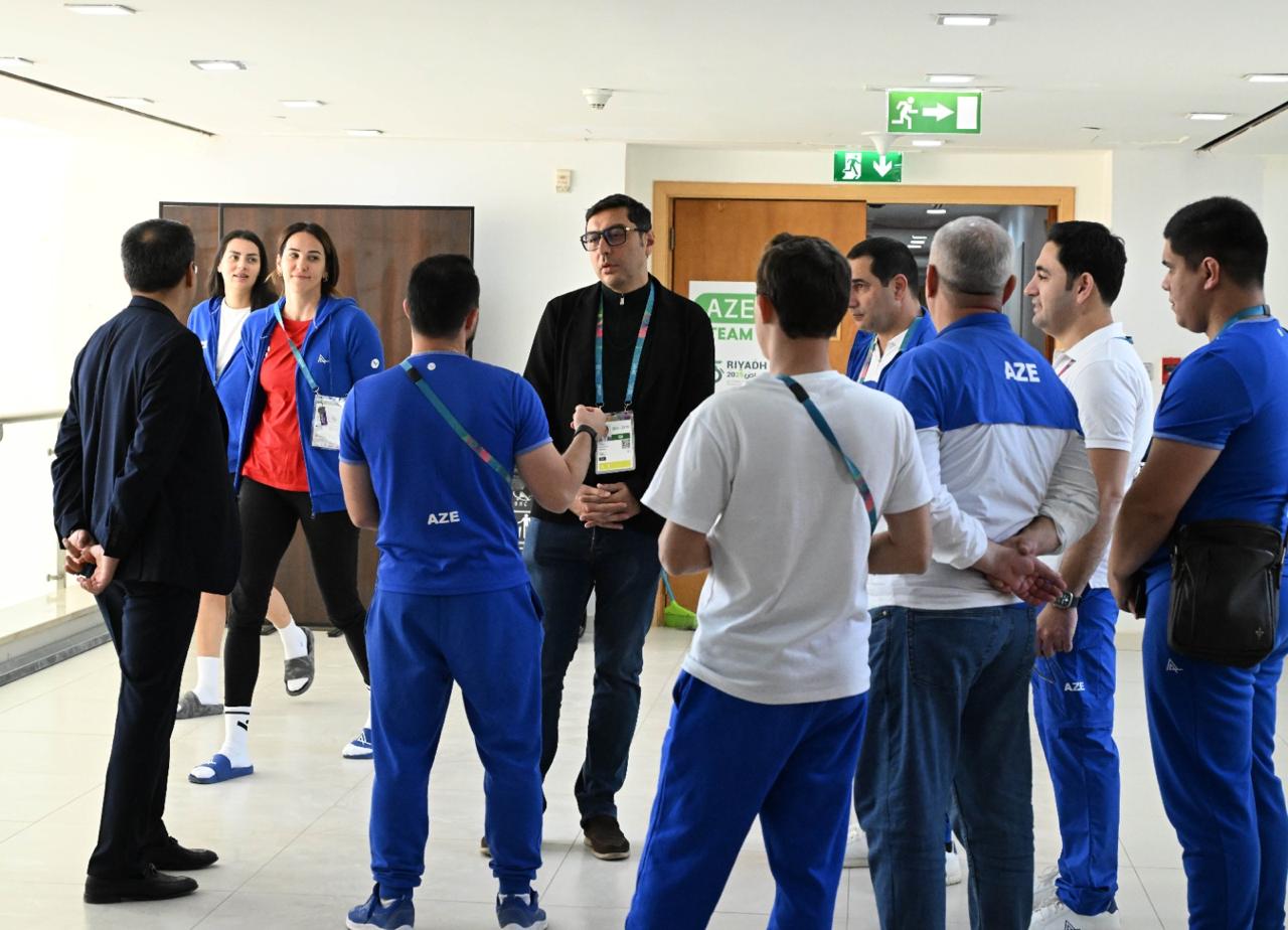 Nazir Ər-Riyadda Azərbaycan idmançıları ilə görüşüb&nbsp;