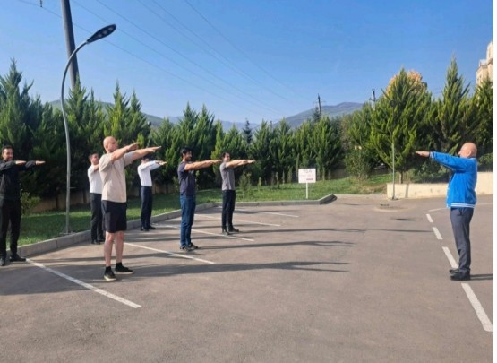 Yardımlıda "Səhər idmanı" çərçivəsində gimnastika məşqləri olub